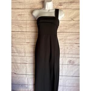 Missguided Black One Strap Dress Sz 6